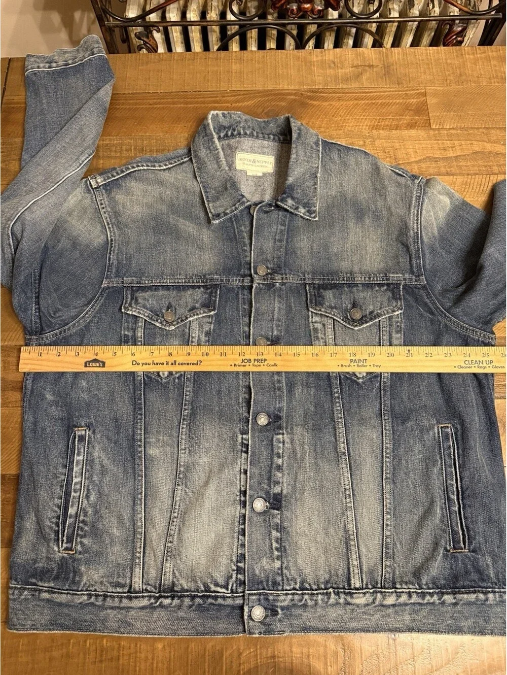 Polo Ralph Lauren Denim & Supply Icon Trucker Jacket Men's XXL Blue Jean Denim